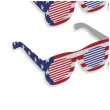 okulary party usa amerykanskie flagi papierowe 6 szt
