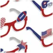 okulary party usa amerykanskie symbole papierowe mix 6 szt