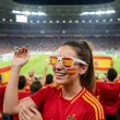 okulary plastikowe flaga hiszpanii na mundial mecz dzien jezykow do szkoly