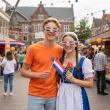okulary plastikowe flaga holandii na mundial mecz dzien jezykow do szkoly niderlandy