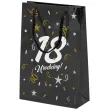 opakowanie na prezenty papierowa torba prezentowa 18 urodziny glamour osiemnastka 25x17x7