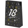 opakowanie na prezenty papierowa torba prezentowa 18 urodziny glamour osiemnastka 32x24x9