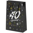 opakowanie na prezenty papierowa torba prezentowa 40 urodziny glamour 25x17x7 cm