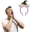 opaska party czarownica i czaszki halloween folat