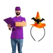 opaska party kapelusz czarownicy halloween z nietoperzem pomaranczowy carnival toys