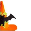 opaska party kapelusz czarownicy halloween z nietoperzem pomaranczowy carnival toys