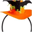 opaska party kapelusz czarownicy halloween z nietoperzem pomaranczowy carnival toys