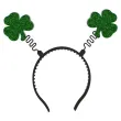 opaska party koniczynka sw patryka zielony brokat