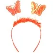 opaska party motylek z puszkiem pomaranczowa arpex