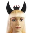 opaska party rogi z korona czarne