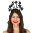 opaska party tiara z pajakami czarna guirca