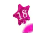 opaska party urodziny 18 rozowe gwiazdki