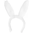 opaska party uszy krolika teczowe cekiny bialy boland