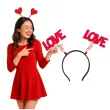 opaska party walentynki love czerwony transparent