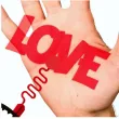 opaska party walentynki love czerwony transparent