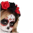 opaska party welon z czaszkami i rozami czarny boland