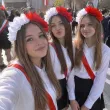 opaska z kwiatami do stroju na apel marsz swieto niepodleglosci 11 listopada polska bialo czerwona
