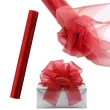 organza gladka czerwona do robienia kokard na prezenty boze narodzenie swieta 36 cm 9 m