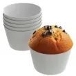 oslonki na muffinki monokolor bialy 6 szt