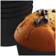 oslonki na muffinki monokolor czarny 6 szt