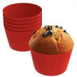 oslonki na muffinki monokolor czerwony 6 szt