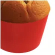 oslonki na muffinki monokolor czerwony 6 szt