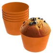 oslonki na muffinki monokolor pomaranczowy 6 szt