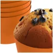 oslonki na muffinki monokolor pomaranczowy 6 szt