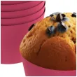 oslonki na muffinki monokolor rozowy 6 szt
