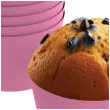oslonki na muffinki monokolor rozowy jasny 6 szt