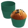 oslonki na muffinki monokolor zielony ciemny 6 szt