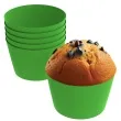 oslonki na muffinki monokolor zielony jasny 6 szt