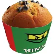 oslonki na muffinki ninja congee 6 szt
