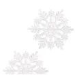 ozdoba choinkowa brokatowa sniezynka wz 1 arpex 10 cm 6 szt