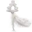 ozdoba choinkowa choinka z piorkiem brokatowa arpex