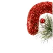 ozdoba choinkowa laska brokatowa czerwona arpex 20 cm