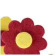 ozdoba filcowa stokrotki zolte i czerwone mix titanum 3 szt