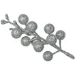ozdoba na piku winobluszcz srebrny titanum 3 szt