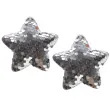 ozdoby choinkowe cekinowe gwiazdki srebrne arpex 8 cm 2 szt