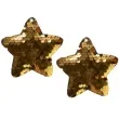 ozdoby choinkowe cekinowe gwiazdki zlote arpex 8 cm 2 szt