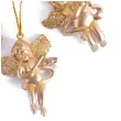 ozdoby choinkowe zlote aniolki arpex 4 szt