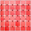 panel dekoracyjny cekinowy czarne tlo czerwony godan 30 x 30 cm