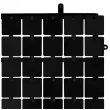 panel dekoracyjny cekinowy czarne tlo zaczep czarny godan 30x30 cm