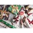 papier do pakowania choinki renifery i swiety mikolaj partydeco 70x200 cm