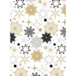 papier do pakowania platki sniegu zlote maki 70x200 cm