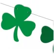 papierowa dekoracja baner koniczynki zielone sw patryk do pubu lub baru 2 5m