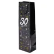 papierowa torba prezentowa na wino butelke alkohol 30 urodziny glamour 40x11x9 cm