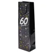 papierowa torba prezentowa na wino butelke alkohol 60 urodziny glamour 40x11x9 cm