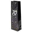 papierowa torba prezentowa na wino butelke alkohol 70 urodziny glamour 40x11x9 cm