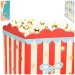 papierowe pudelka na popcorn cyrk opakowanie na slodycze przekaski 6 szt